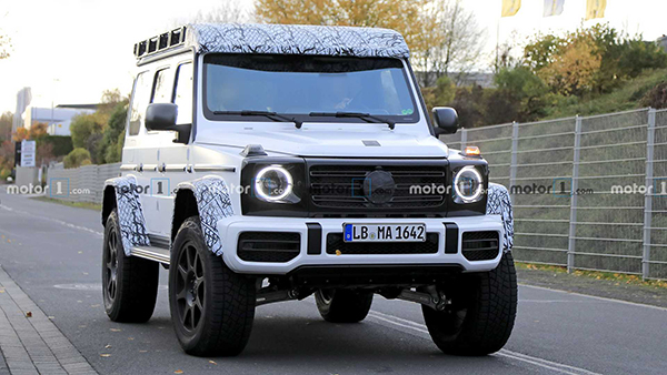 21 Mercedes Amg G Class 4x4 Squared Spied Testing Around The Nurburgring Mercedes Benz Worldwide